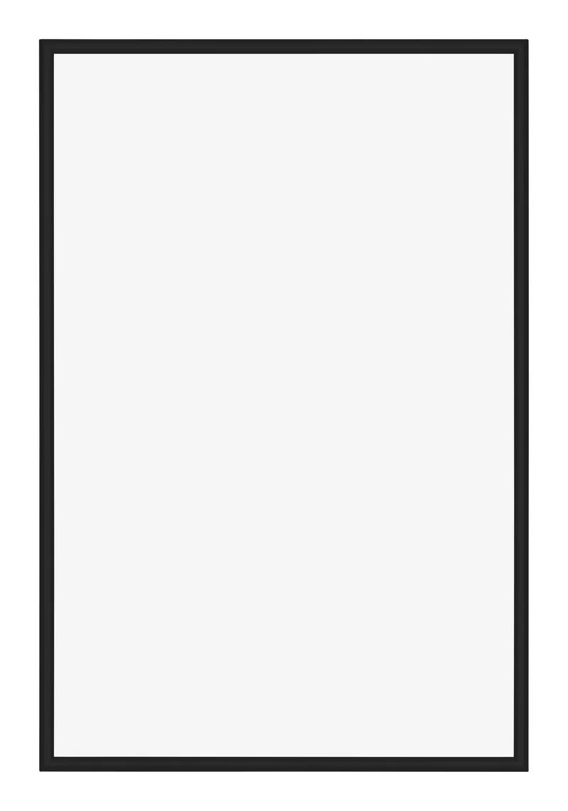 Bilderrahmen 62x93 cm - Schwarz Hochglanz - Aluminium - Miami