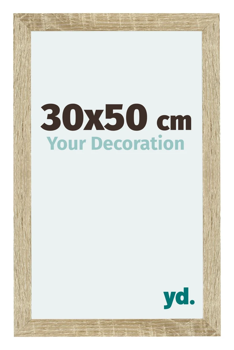 Bilderrahmen 30x50 cm - Sonoma Eiche - MDF - Mura