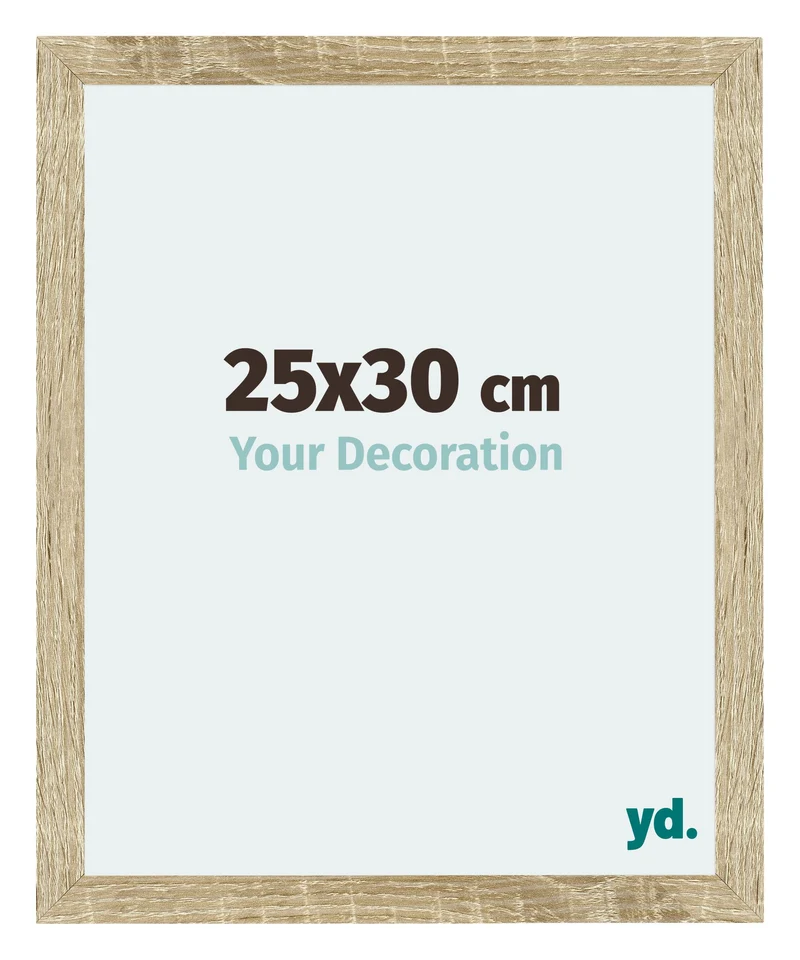 Bilderrahmen 25x30 cm - Sonoma Eiche - MDF - Mura