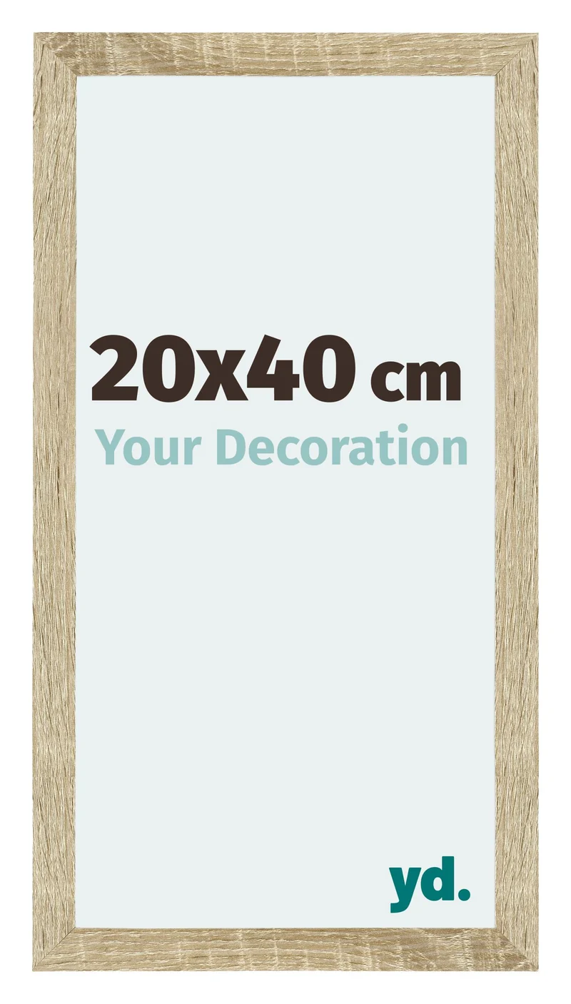 Bilderrahmen 20x40 cm - Sonoma Eiche - MDF - Mura