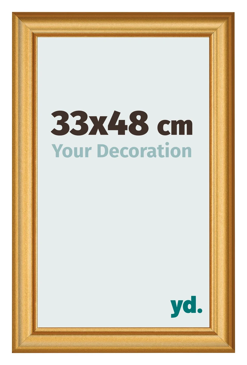 Bilderrahmen 33x48 cm - Gold Matt - MDF - Lazio