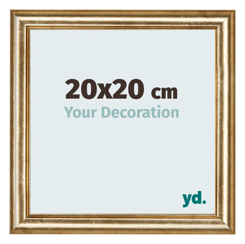 Bilderrahmen 20x20 cm - Gold Antik - MDF - Lazio