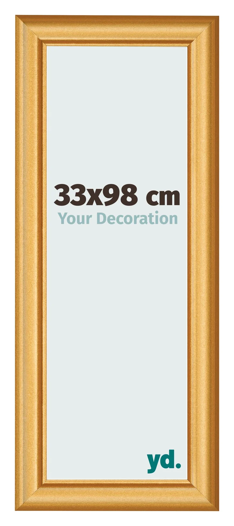 Bilderrahmen 33x98 cm - Gold Matt - MDF - Lazio