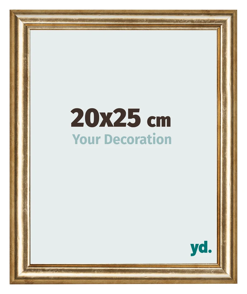 Bilderrahmen 20x25 cm - Gold Antik - MDF - Lazio
