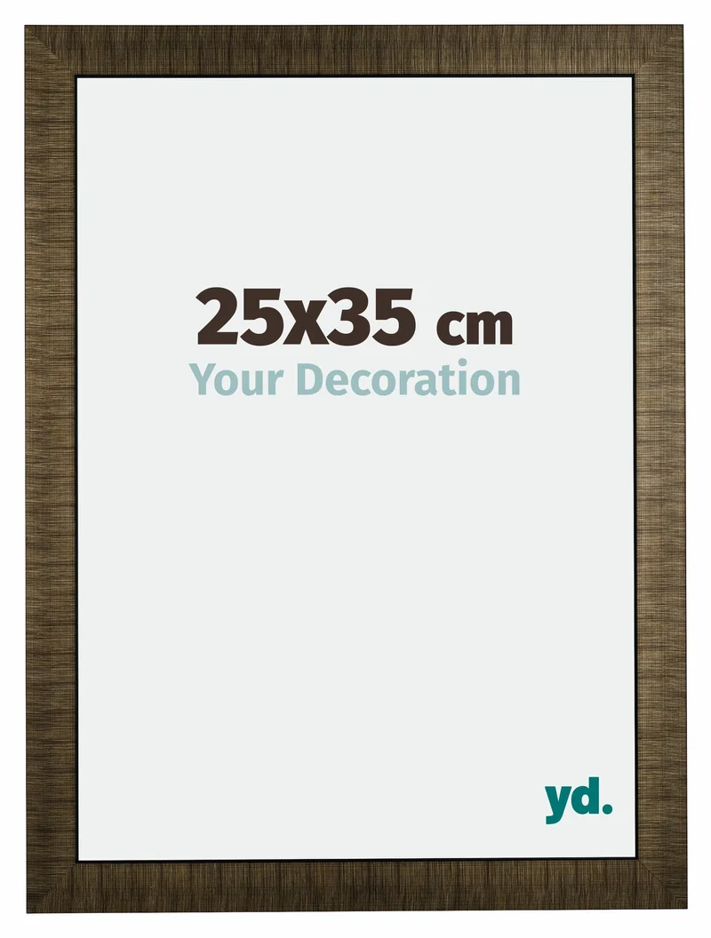 Bilderrahmen 25x35 cm - Champagner Gebürstet - Holz - Leeds