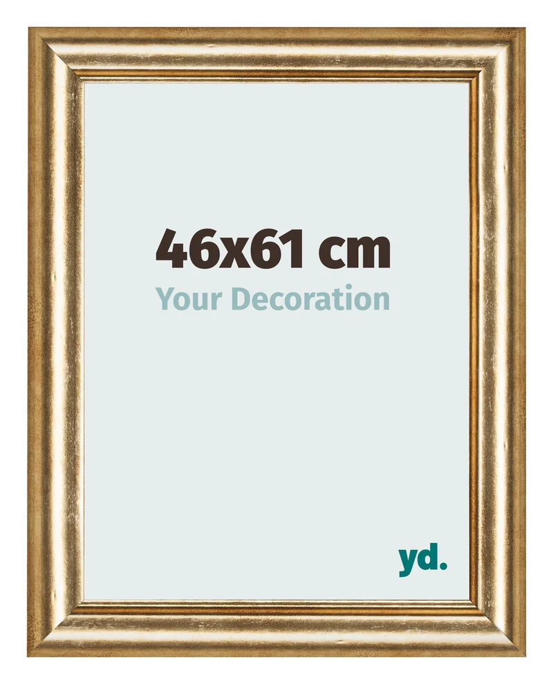 Bilderrahmen 46x61 cm - Gold Antik - MDF - Lazio