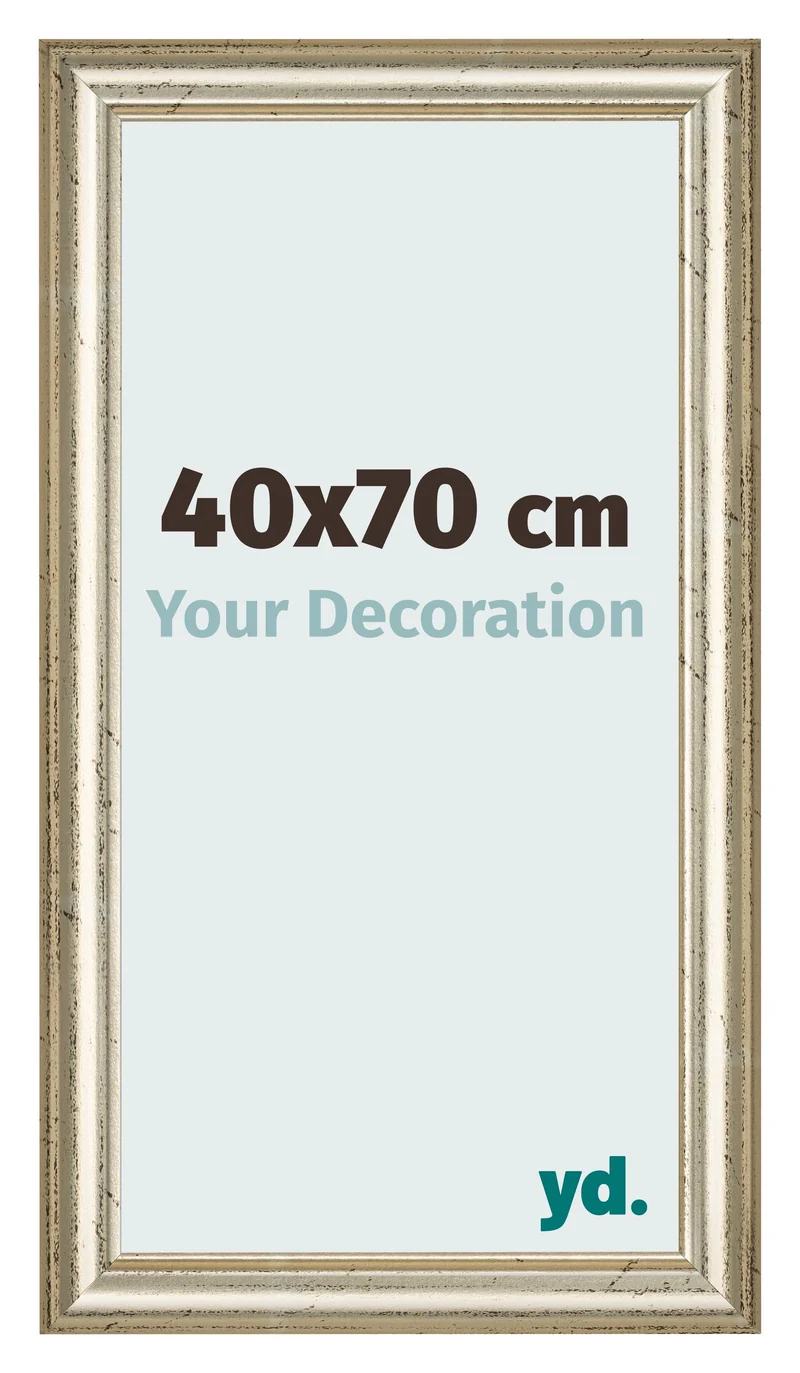 Bilderrahmen 40x70 cm - Metallglanz - MDF - Lazio