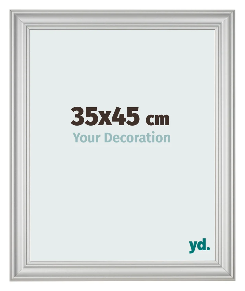 Bilderrahmen 35x45 cm - Silber Matt - MDF - Lazio