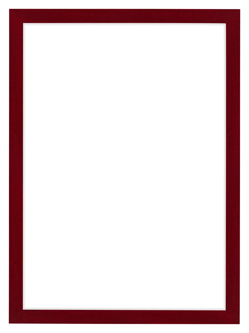 Bilderrahmen A2 - 42x59,4 cm - Weinrot Gewischt - MDF - Como