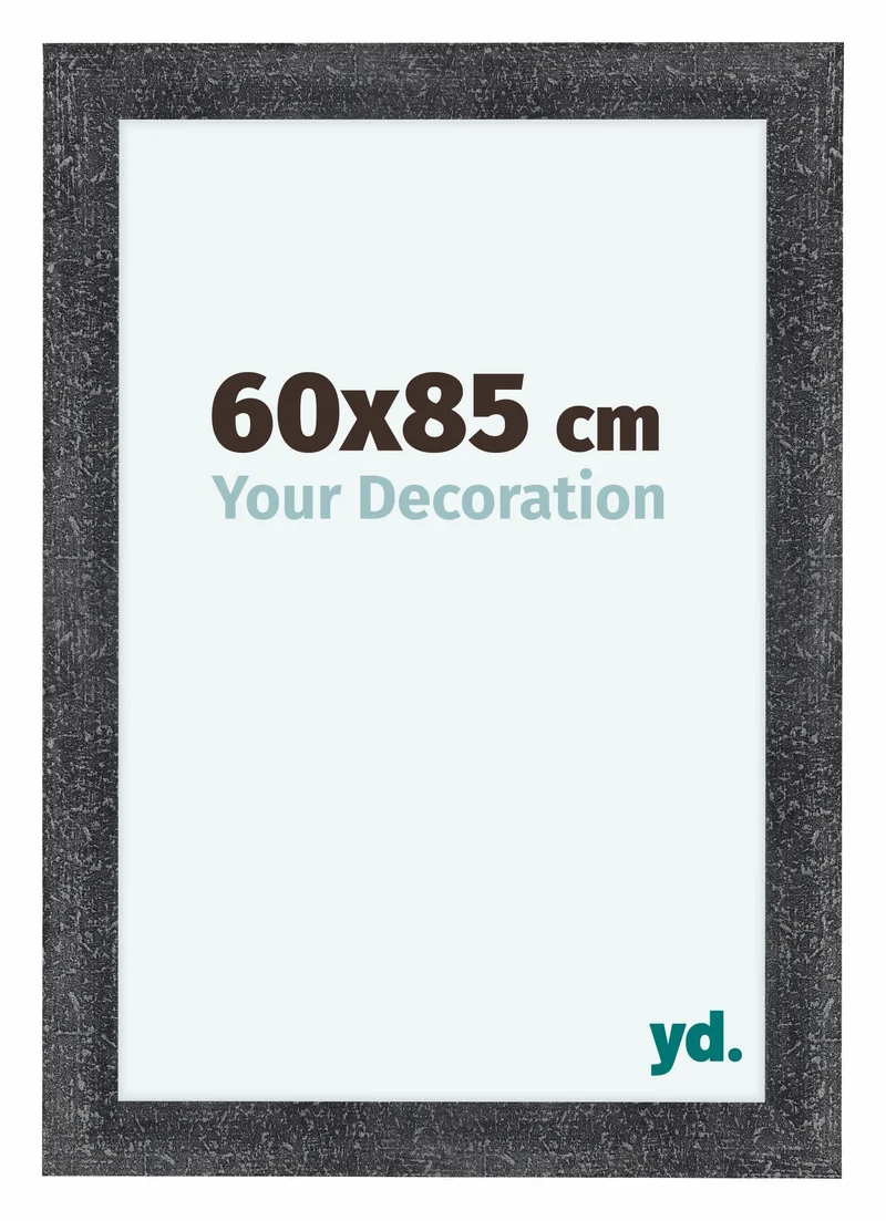 Bilderrahmen 60x85 cm - Grau Gewischt - MDF - Como