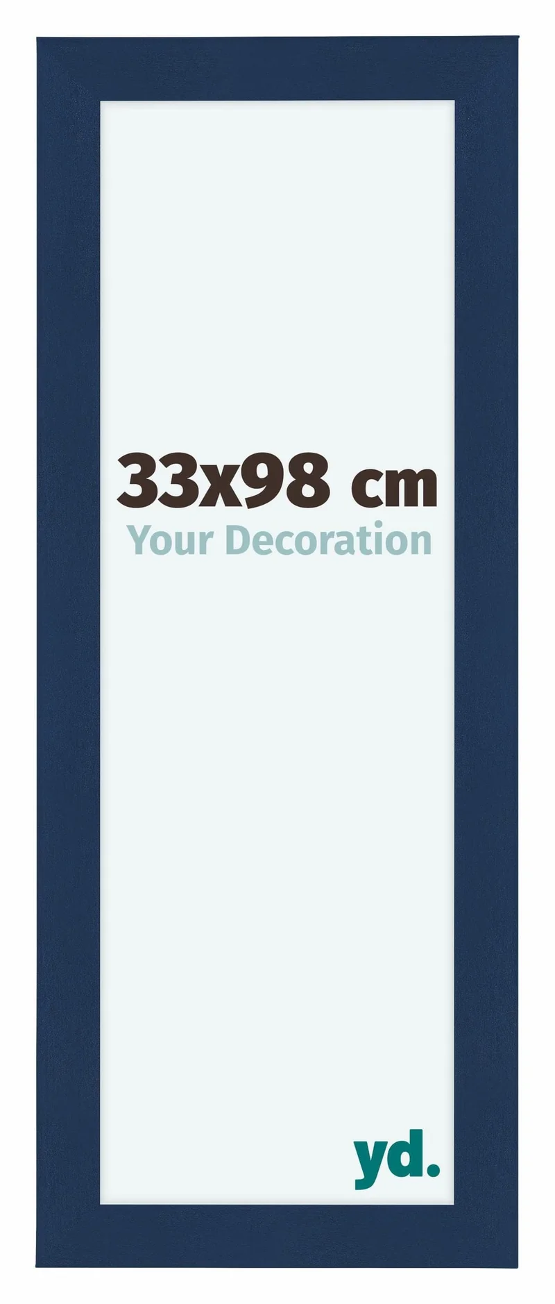 Bilderrahmen 33x98 cm - Dunkelblau Gewischt - MDF - Como