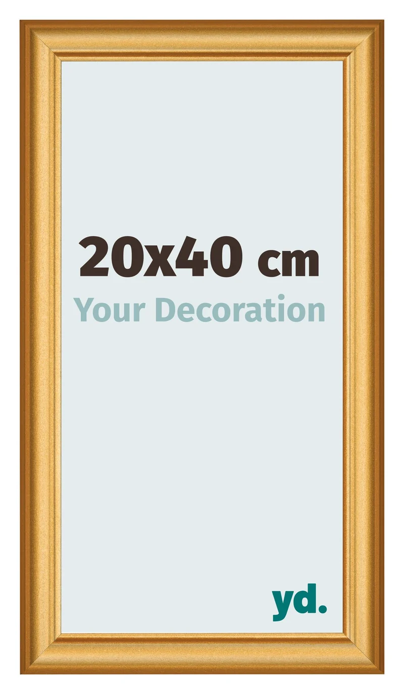 Bilderrahmen 20x40 cm - Gold Matt - MDF - Lazio