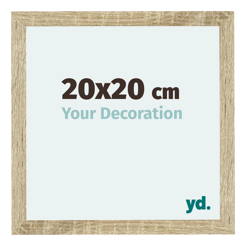 Bilderrahmen 20x20 cm - Sonoma Eiche - MDF - Mura