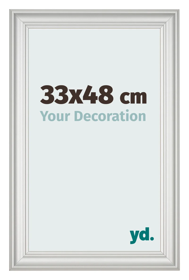 Bilderrahmen 33x48 cm - Weiß Gemasert - MDF - Lazio