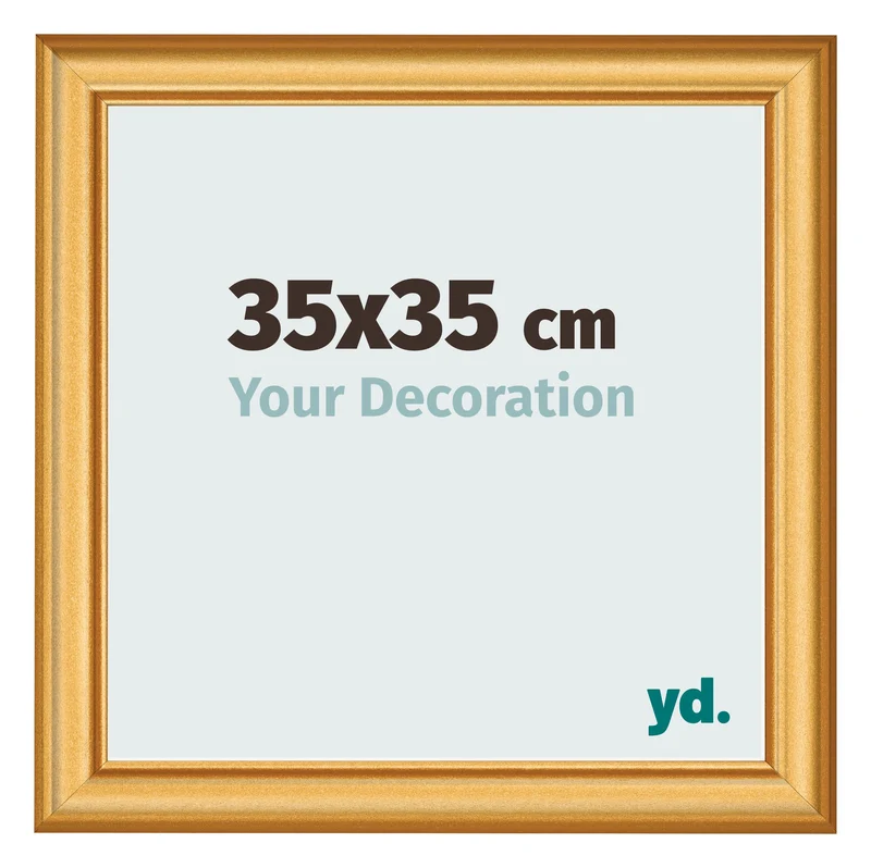 Bilderrahmen 35x35 cm - Gold Matt - MDF - Lazio