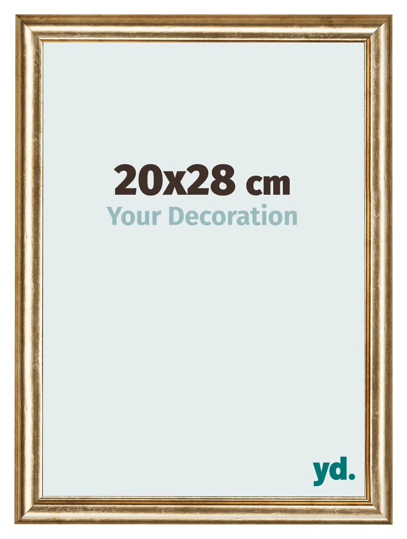 Bilderrahmen 20x28 cm - Gold Antik - MDF - Lazio