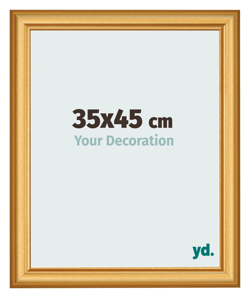 Bilderrahmen 35x45 cm - Gold Matt - MDF - Lazio