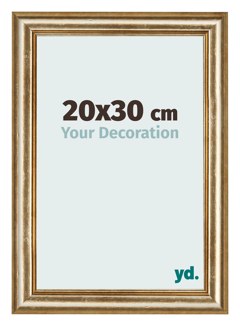 Bilderrahmen 20x30 cm - Gold Antik - MDF - Lazio