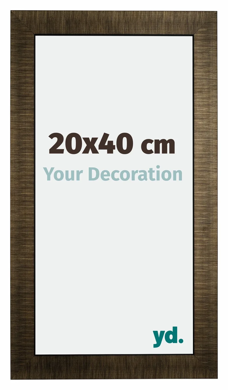 Bilderrahmen 20x40 cm - Champagner Gebürstet - Holz - Leeds