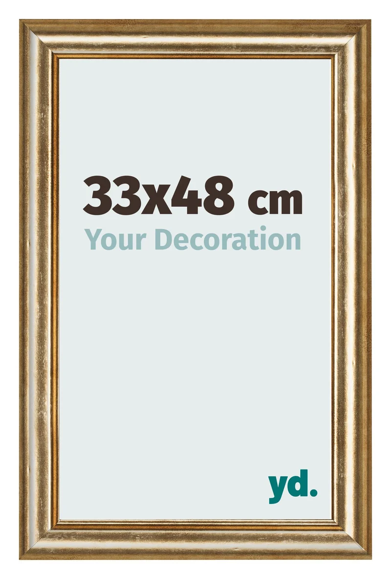 Bilderrahmen 33x48 cm - Gold Antik - MDF - Lazio