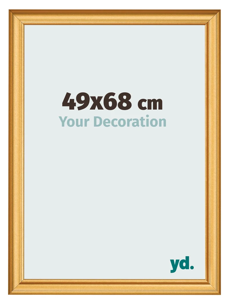 Bilderrahmen 49x68 cm - Gold Matt - MDF - Lazio
