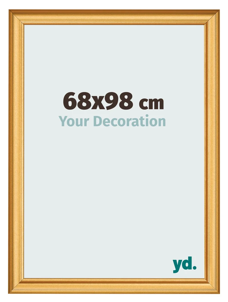 Bilderrahmen 68x98 cm - Gold Matt - MDF - Lazio