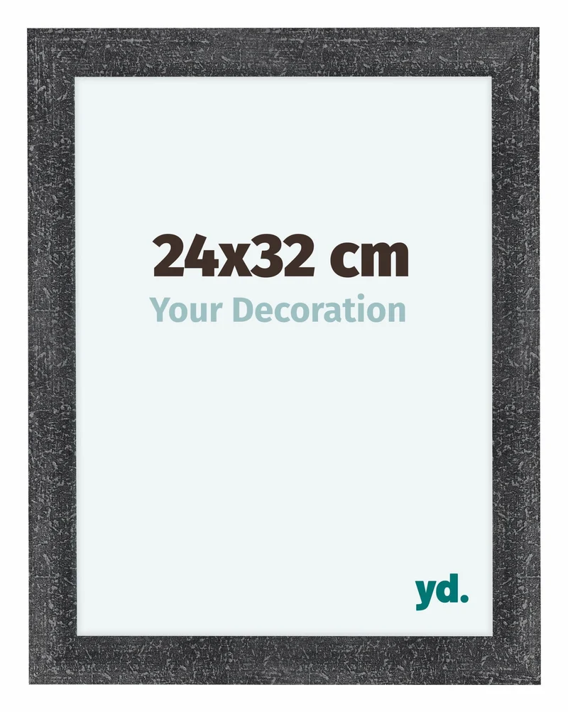 Bilderrahmen 24x32 cm - Grau Gewischt - MDF - Como
