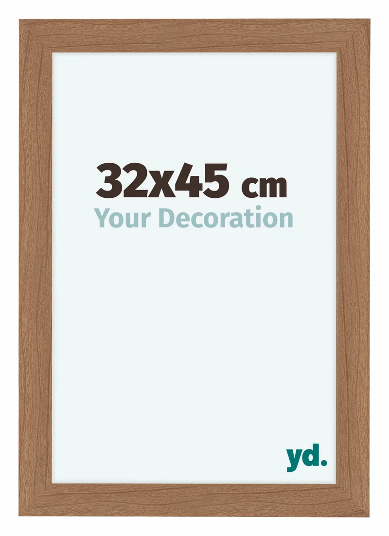 Bilderrahmen 32x45 cm - Nussbaum Hell - MDF - Como
