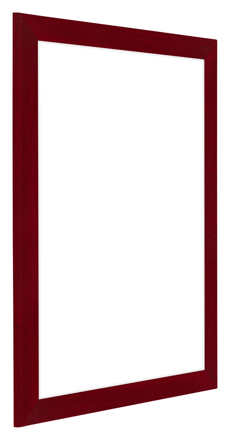 Bilderrahmen 36x49 cm - Weinrot Gewischt - MDF - Como