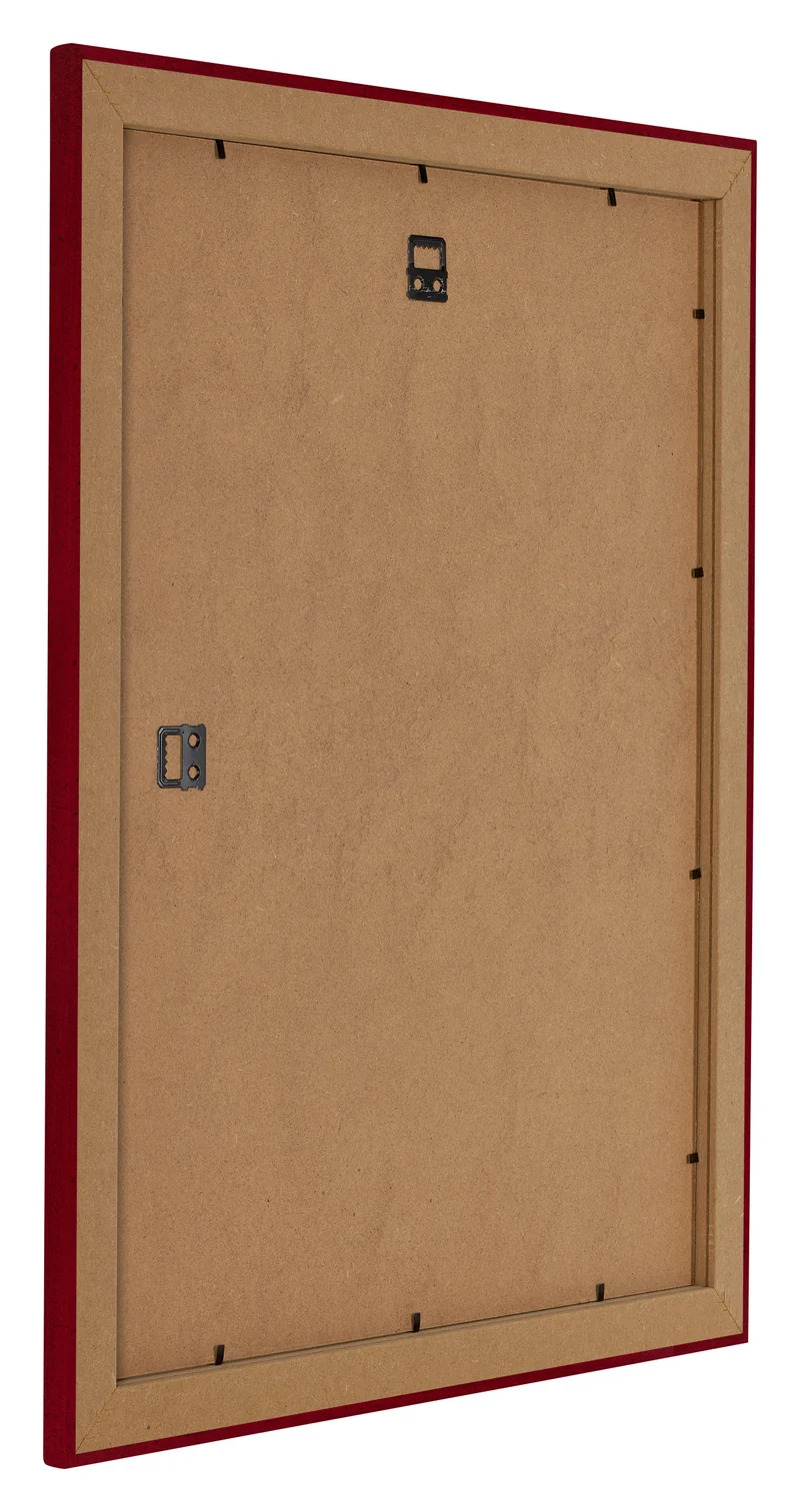 Bilderrahmen 36x49 cm - Weinrot Gewischt - MDF - Como