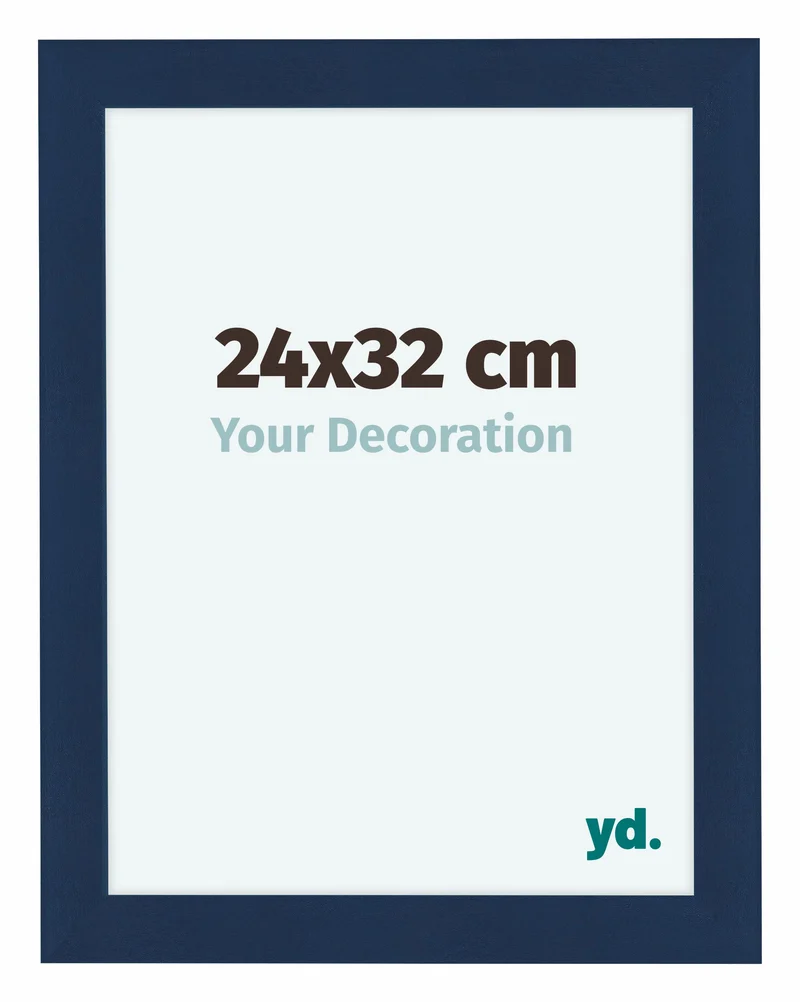 Bilderrahmen 24x32 cm - Dunkelblau Gewischt - MDF - Como