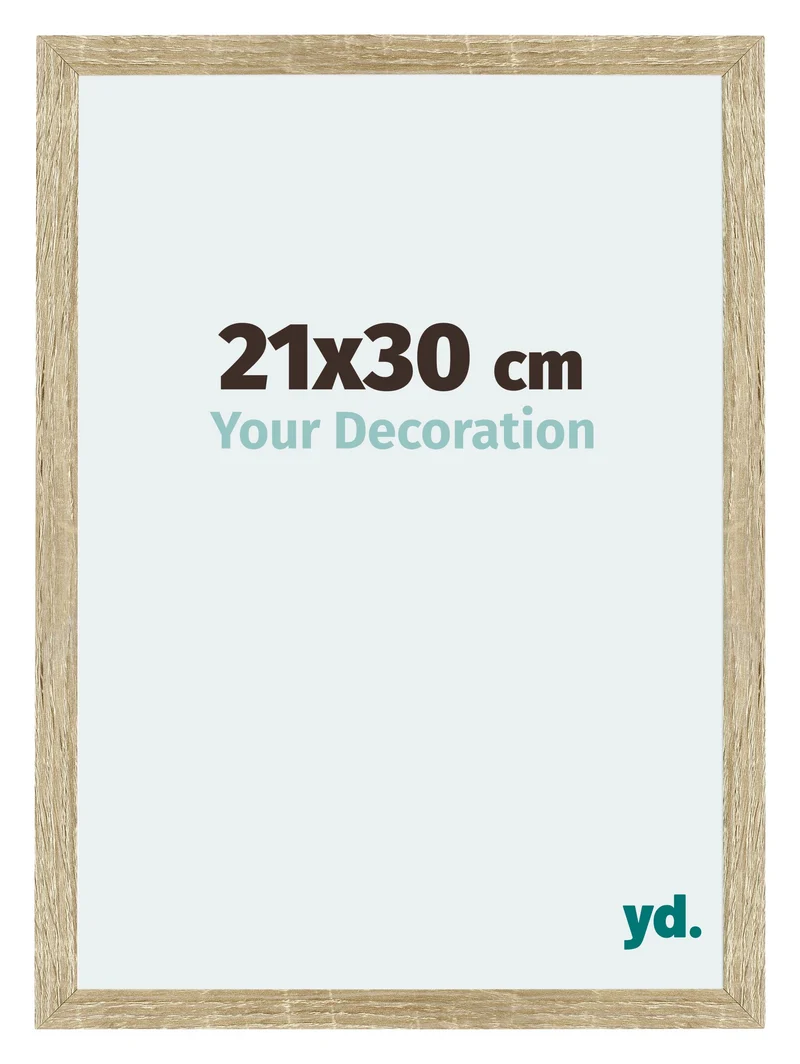 Bilderrahmen 21x30 cm - Sonoma Eiche - MDF - Mura