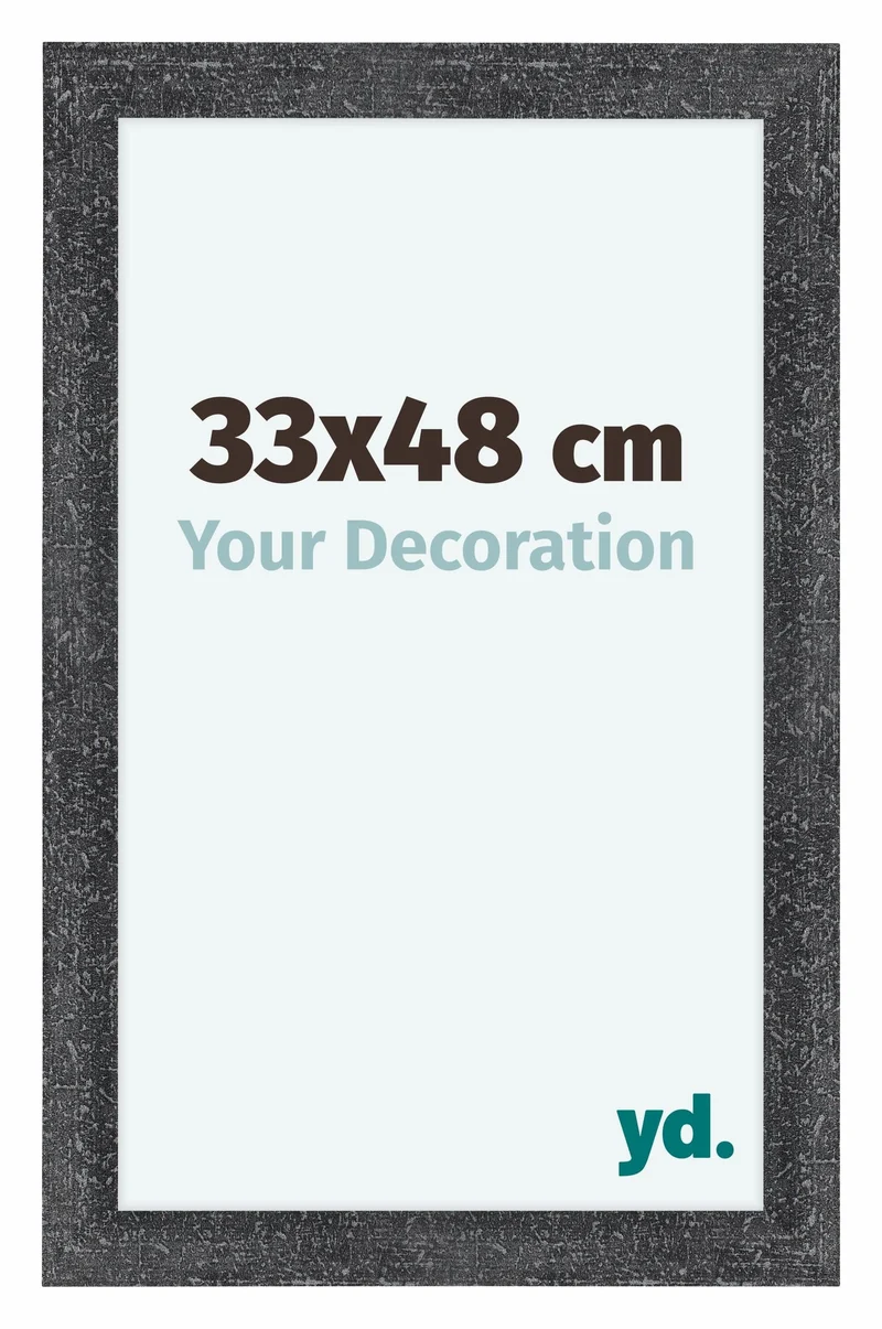 Bilderrahmen 33x48 cm - Grau Gewischt - MDF - Como