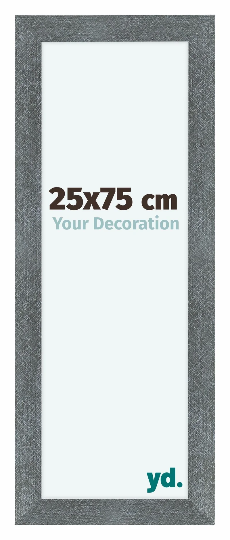 Bilderrahmen 25x75 cm - Eisen Gewischt - MDF - Como