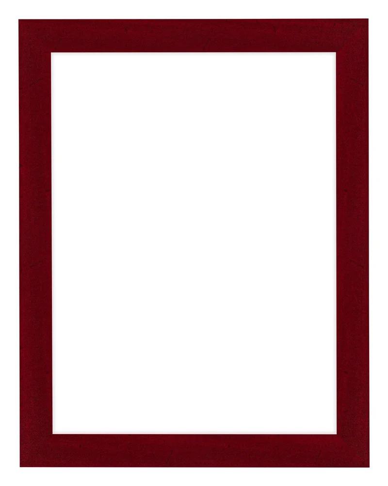 Bilderrahmen 46x61 cm - Weinrot Gewischt - MDF - Como