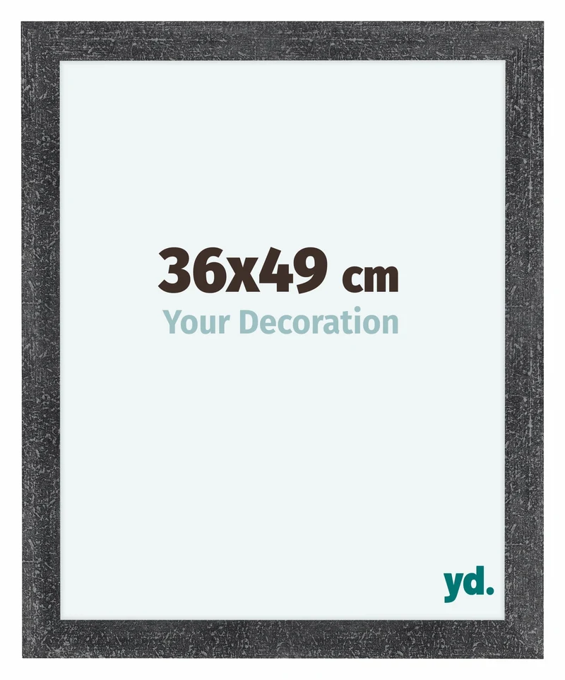 Bilderrahmen 36x49 cm - Grau Gewischt - MDF - Como