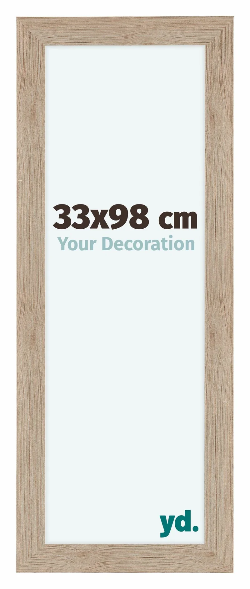 Bilderrahmen 33x98 cm - Eiche Hell - MDF - Como