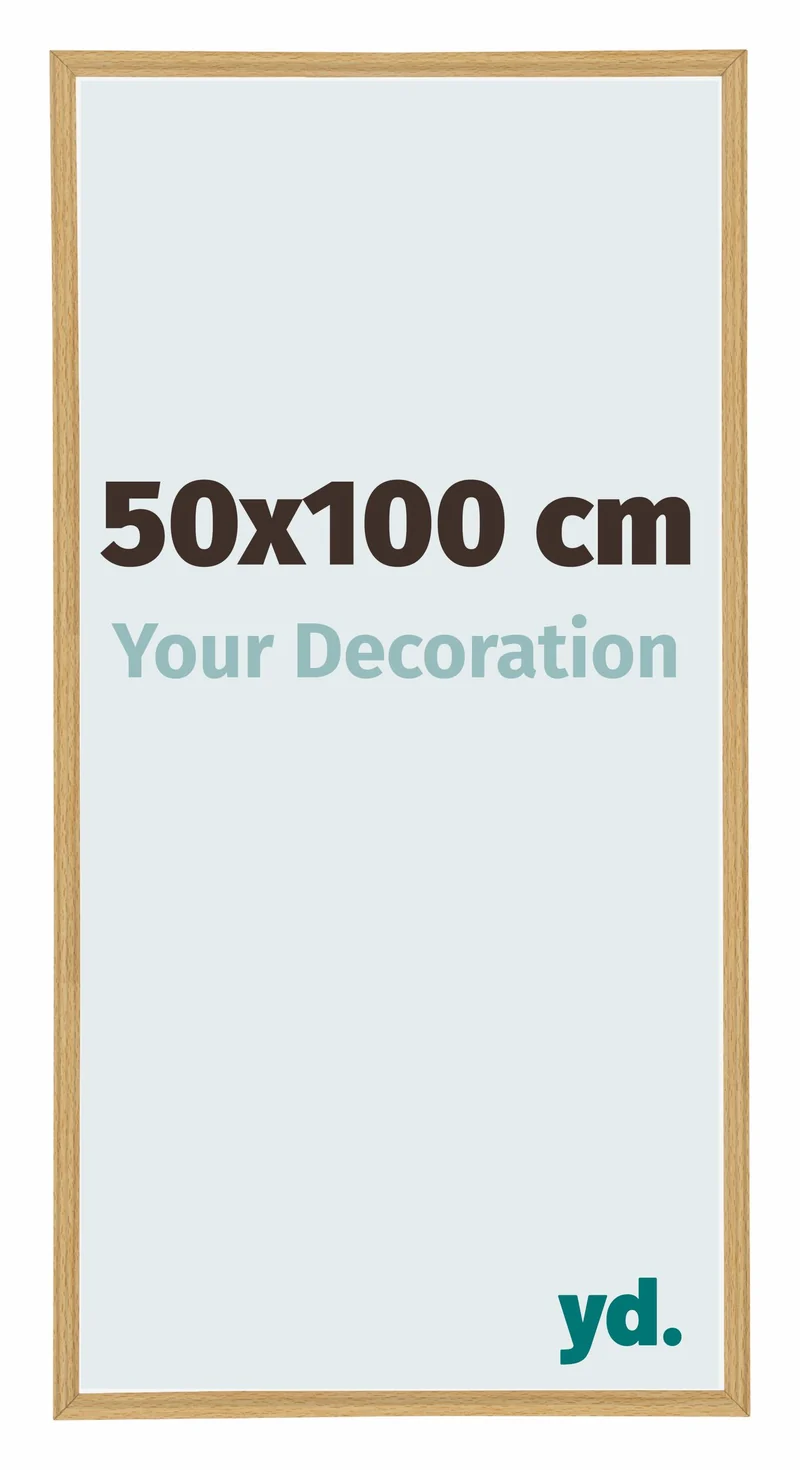 Bilderrahmen 50x100 cm - Buche Hell - Kunststoff - Annecy