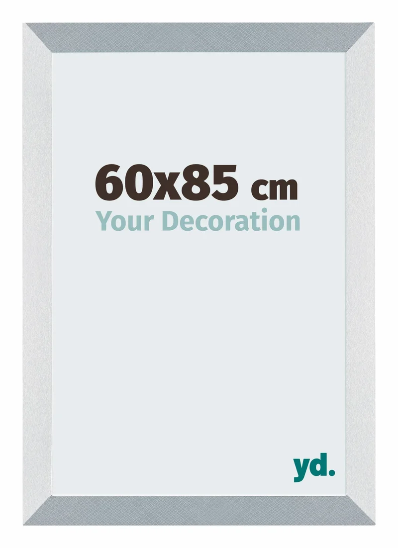 Bilderrahmen 60x85 cm - Aluminium - Gebürstet - MDF - Mura