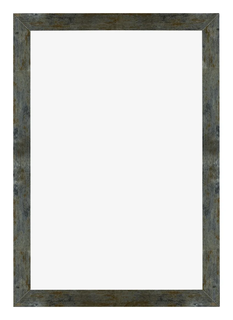 Bilderrahmen 50x75 cm - Blau Gold Meliert - MDF - Mura