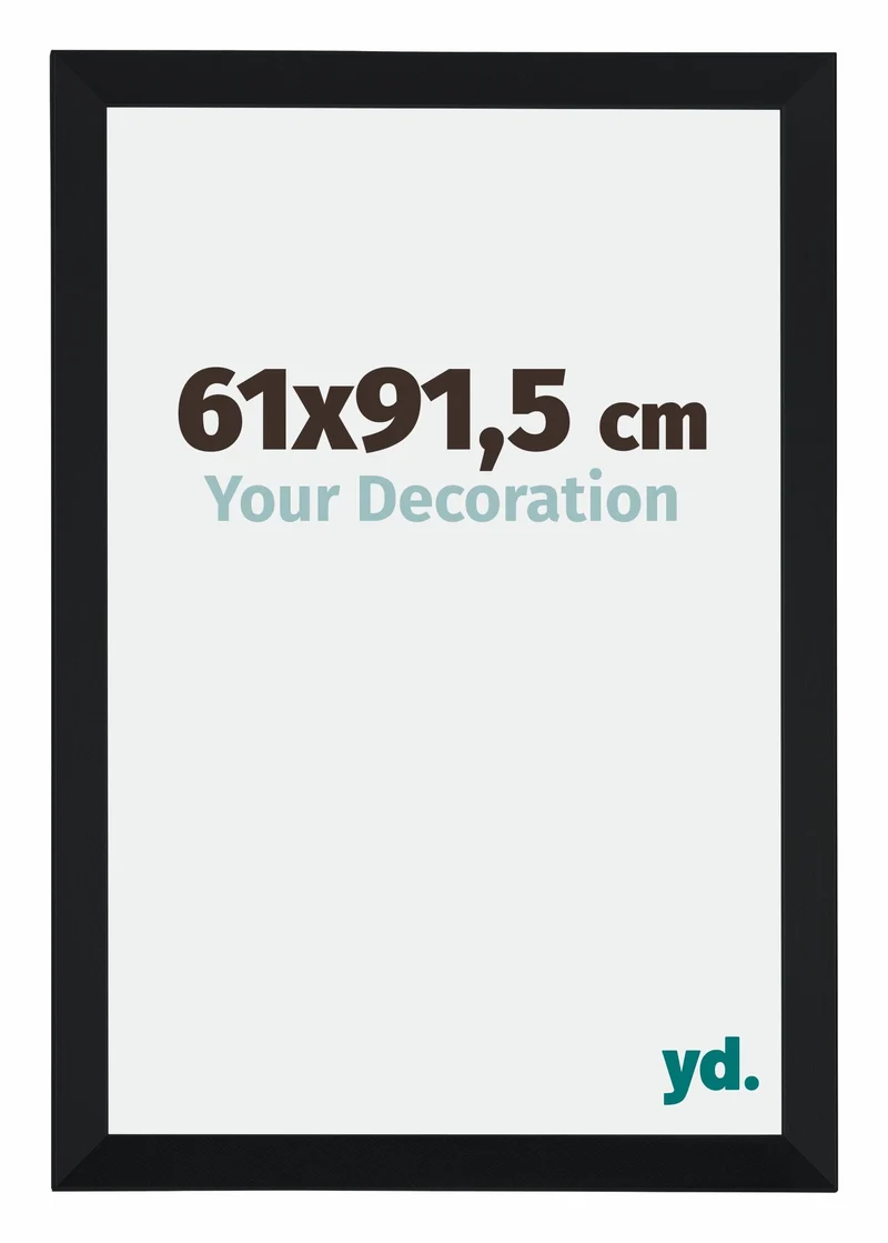 Bilderrahmen 61x91,5 cm - Schwarz Matt - MDF - Catania