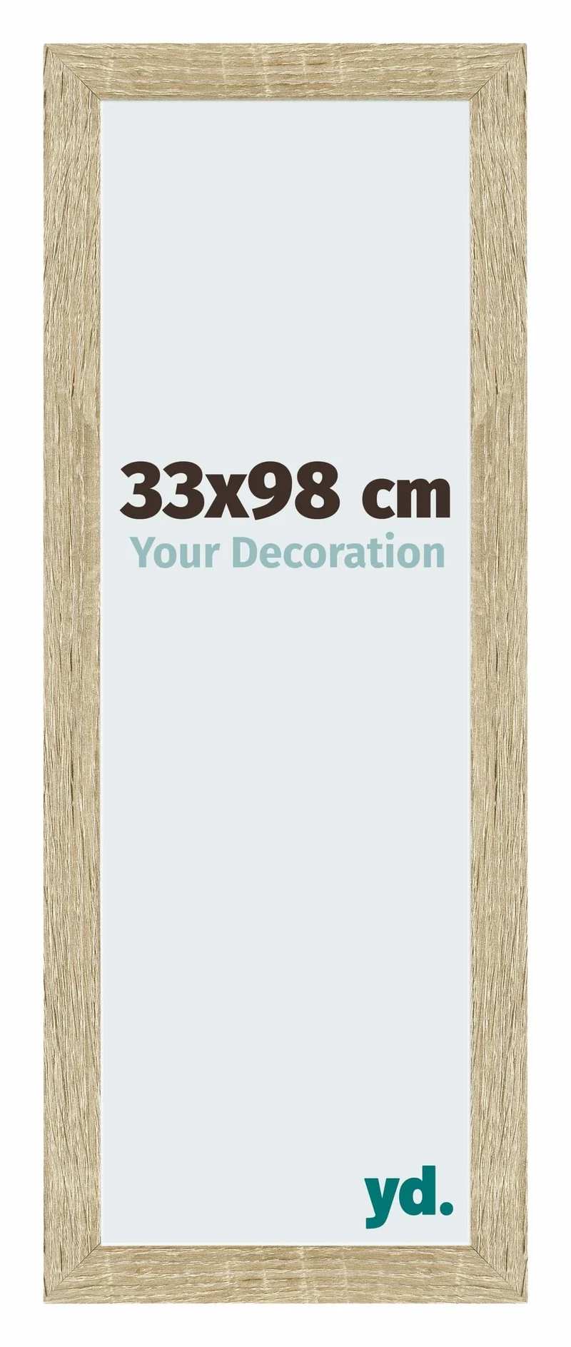 Bilderrahmen 33x98 cm - Sonoma Eiche - MDF - Mura