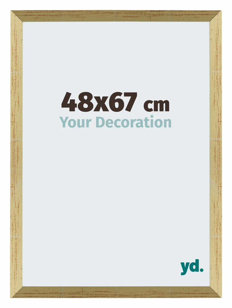 Bilderrahmen 48x67 cm - Goldglanz - MDF - Mura