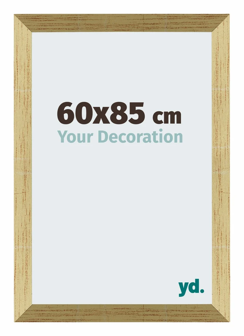 Bilderrahmen 60x85 cm - Goldglanz - MDF - Mura