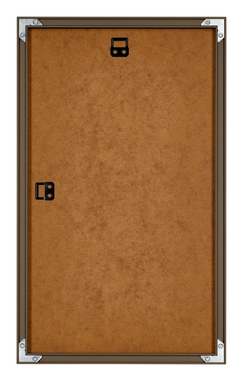 Bilderrahmen 33x48cm Nussbaum Struktur Aluminium New York