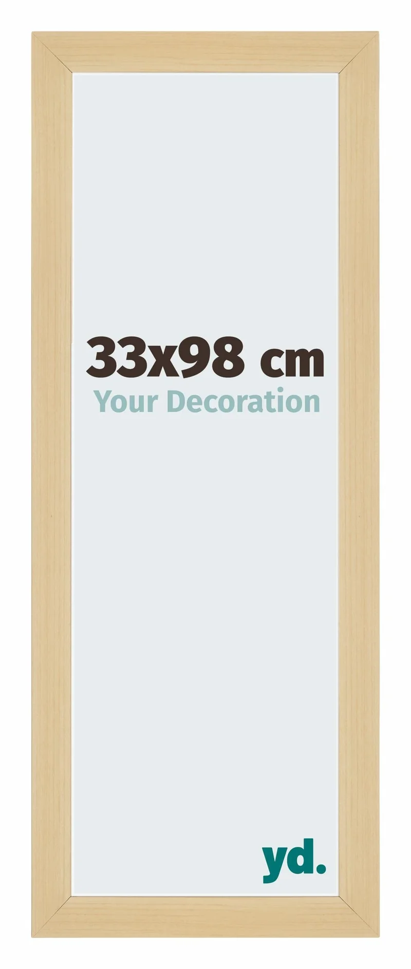 Bilderrahmen 33x98 cm - Ahorn Dekor - MDF - Mura