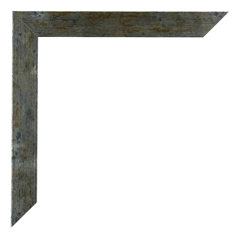 Bilderrahmen 48x67 cm - Blau Gold Meliert - MDF - Mura