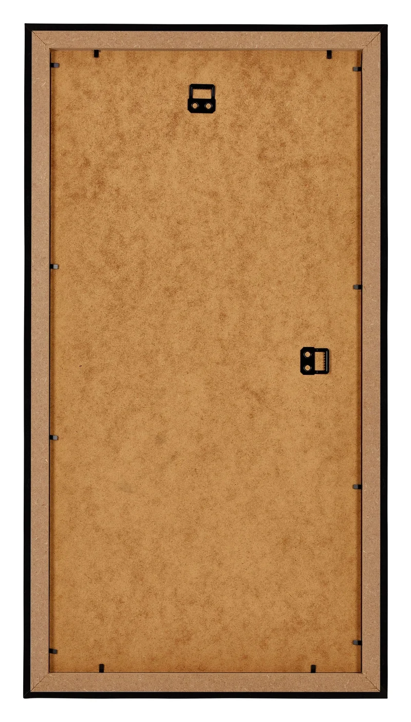Bilderrahmen 50x100 cm - Schwarz Hochglanz - MDF - Mura