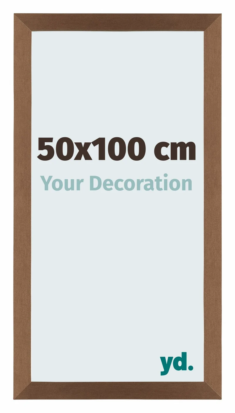 Bilderrahmen 50x100 cm - Kupfer Dekor - MDF - Mura