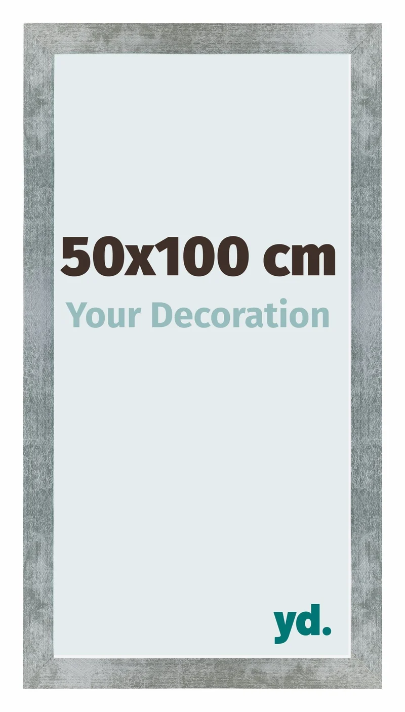 Bilderrahmen 50x100 cm - Eisen Gewischt - MDF - Mura